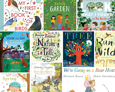 Book list for exploring the outdoors collage